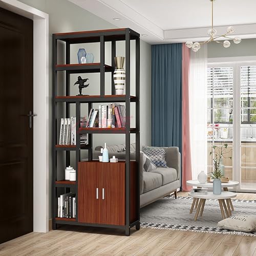 玄関ホール パーティション スクリーン コラム、棚付き自立型ルーム パーティション、オープン ストレージ スペース付きプライバシー スクリーン パーティション コラム。(B,80cm/31.5in)