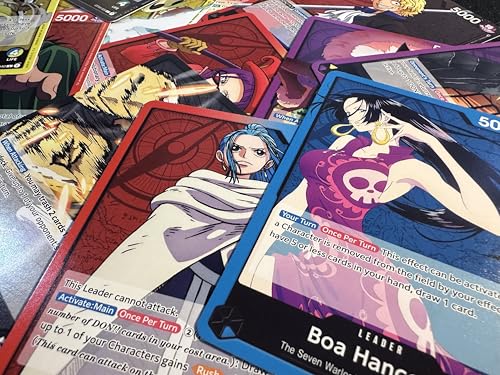 One Piece Trading Card Game Lot - 5 Mint Leader Cards, No Duplicates, Collector's Set