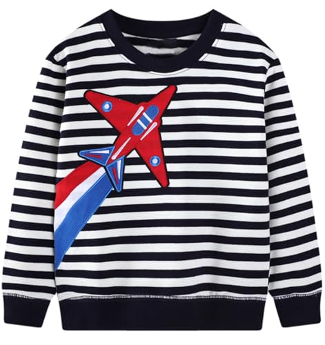 Image of Hongshilian Unisex Kids Cute Cartoon Cotton Sweater Shirt