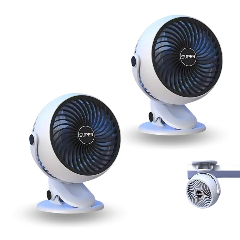 Drumstone 𝐁𝐔𝐘 𝟏 𝐆𝐄𝐓 𝟏 2 in 1 Portable USB electric Rechargeable 5 Speed Adjustable Mini Table Clip on Fan for Table, Outdoor clip fan for car 𝟏𝟓 𝐘𝐞𝐚𝐫𝐬 𝐖𝐚𝐫𝐫𝐚𝐧𝐭𝐲-image-19