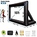 Inflatable Projector Screen - 16FT Outdoor Movie Screen Blow Up for Movie Parties Backyard Outside with Air Blower and Carry Bag, Front and Rear Projection