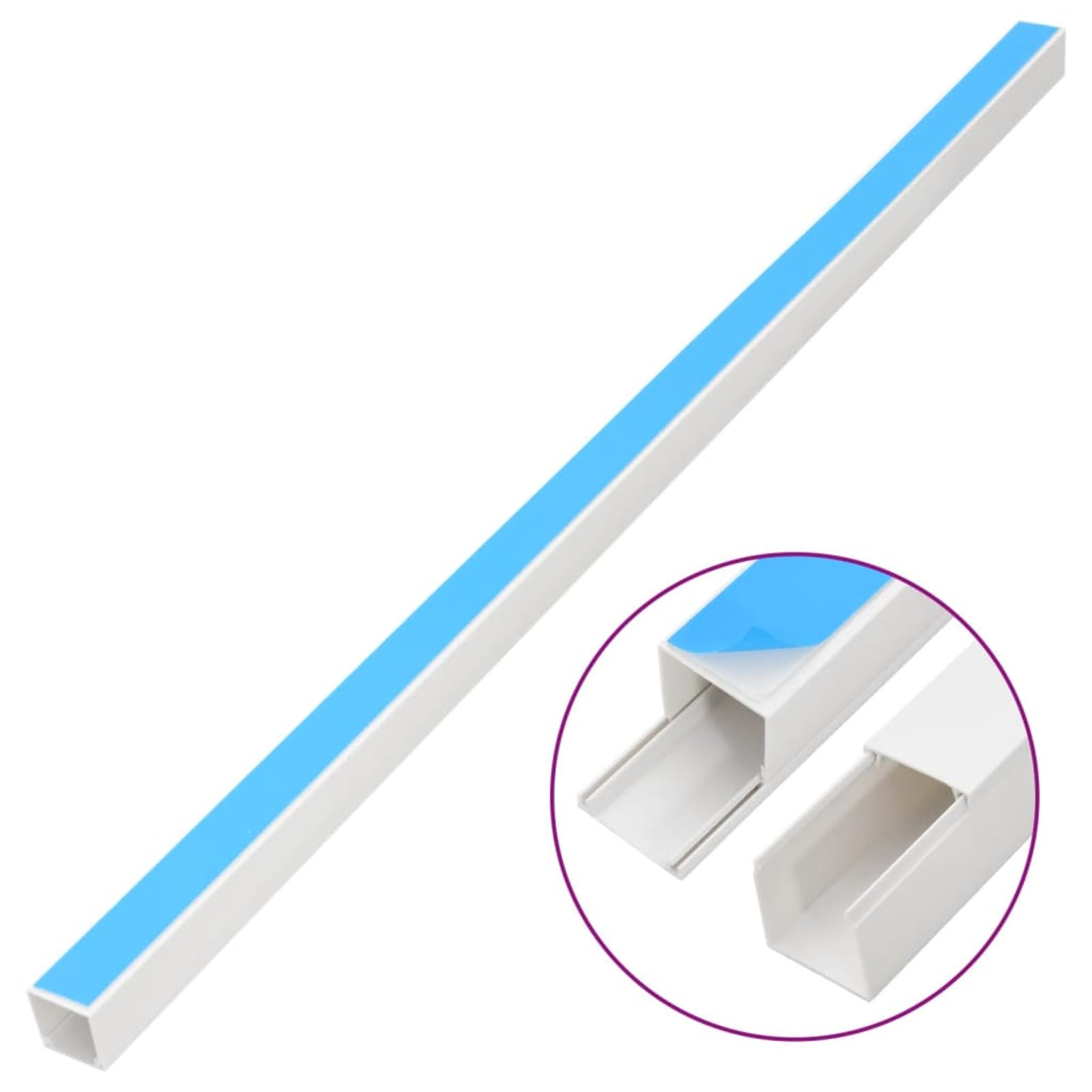 Canalina per Cavi Autoadesiva 40x25 mm 10 m in PVC,Canaline Fili Elettrici,Canalina per Cavi,Canalina per Cavi Elettrici-155947