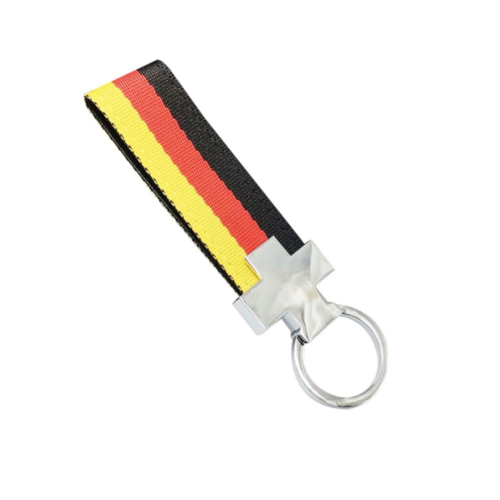 Psl Black Limited Edition Leather Country Flag Keyring Keychain Key Fob (Germany)