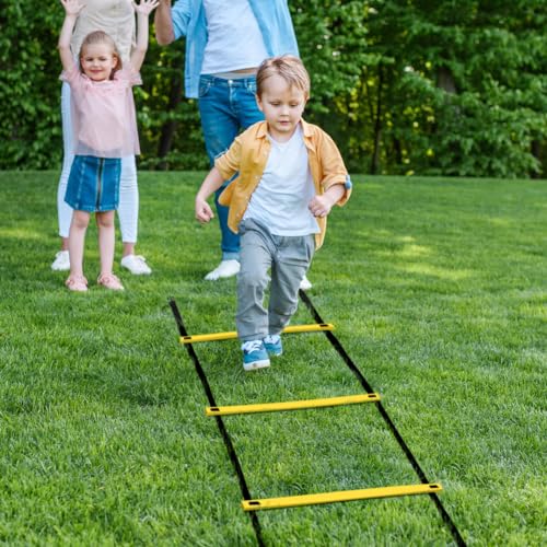 GHB Pro Agility Ladder 2 Pack Agility Training Ladder Speed 12 Rung 20ft with Carrying Bag - Image 7