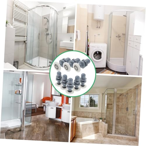 Rayaduras evitadas con Poleas para Puerta Corredera de Vidrio 8 Pcs 8