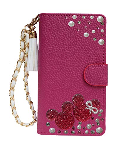 【Salon de M】Xperia 5 III SO-53B docomo/SOG05 au/softbank 用 so-53b sogo5 ケース 手帳ケース カバー 手帳型ケース スマホカバー ストーンカバー ストラップ 鏡付き ミラー ダイヤカバー PUレザー 携帯 おしゃれ 人気 きらきら パール 24-2-4 ラディッシュのサムネイル