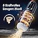 Masturbador Masculino Eléctrica, Juguetes Eróticos Para Pareja Sexuales con 5 Rotaciones Telescópicas y 5 Modos de Succión, Juguetes Sexuales CVT Masturbádores Masculino Real con Soporte de Ventosa