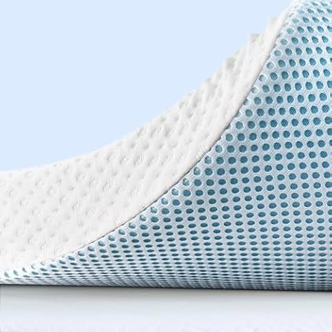 Subrtex 3 Inch Gel-Infused Memory Foam Mattress Topper High Density Cooling Bed Topper Pad Removable Fitted Cover CertiPUR-US Certified (King)