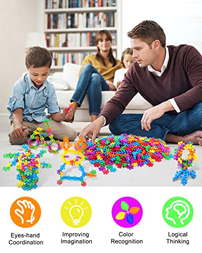Fastspok Building Blocks, 500 Pieces Kids Stem Building Toys Discs Sets Interlocking Solid Plastic For Preschool Kids Boys And Girls Aged 3+, Creativity Kids Educational Toys #TOP2