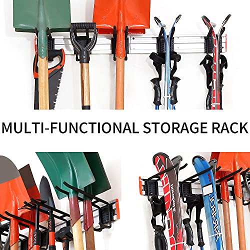 Homeon Wheels US- 2-A Aluminum Ski Storage Rack Holds 6 Pairs Of Skis Ski Rack thumb #3