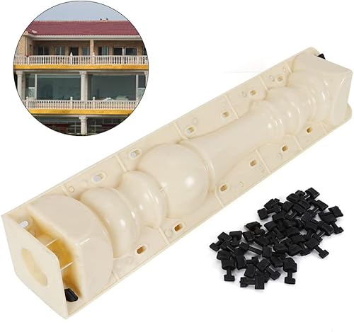 Miniatura 4 de 1 juego de balaustradas de columna romana de 276 pulgadas columna de plástico romana yeso cemento de fundición de barandilla para jardín balcón