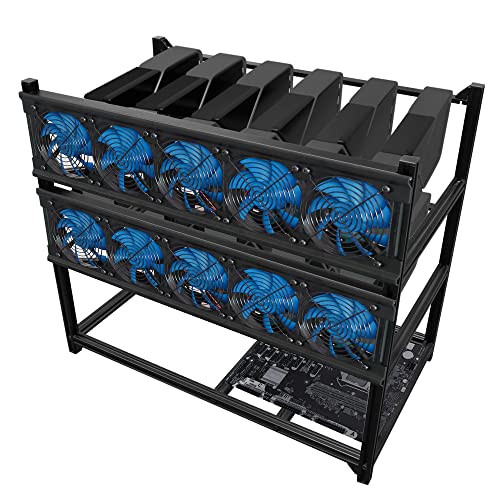 Miner rig case frame 12 GPU Kingwin en aluminium - 2