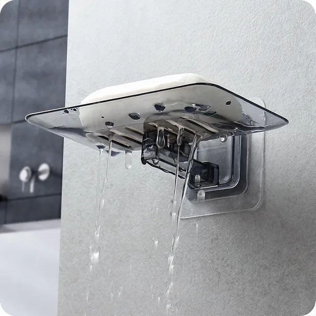 2PC ABS Plastic Drain Soap Holder for Bathroom, Multicolor 3