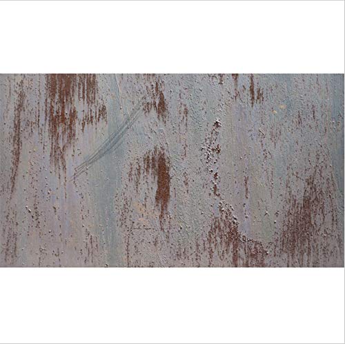 Papier peint grand format industriel gris ciment pour masquer et transformer un mur de bureau