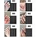 24 Sheets French Tip Nail Guides,Self-Adhesive Manicure Strips Tools French V-Shaped Moon Shaped Manicure Strip Stickers for Nails Edge Auxiliary Black DIY Decoration Stencil Tools Accessories