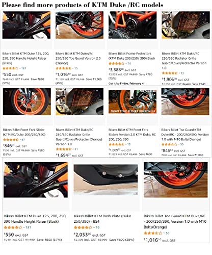Image of KTM Duke /Rc 250 /390 Radiator Grille Guard /Cover /Protector Version 2.0(Orange)