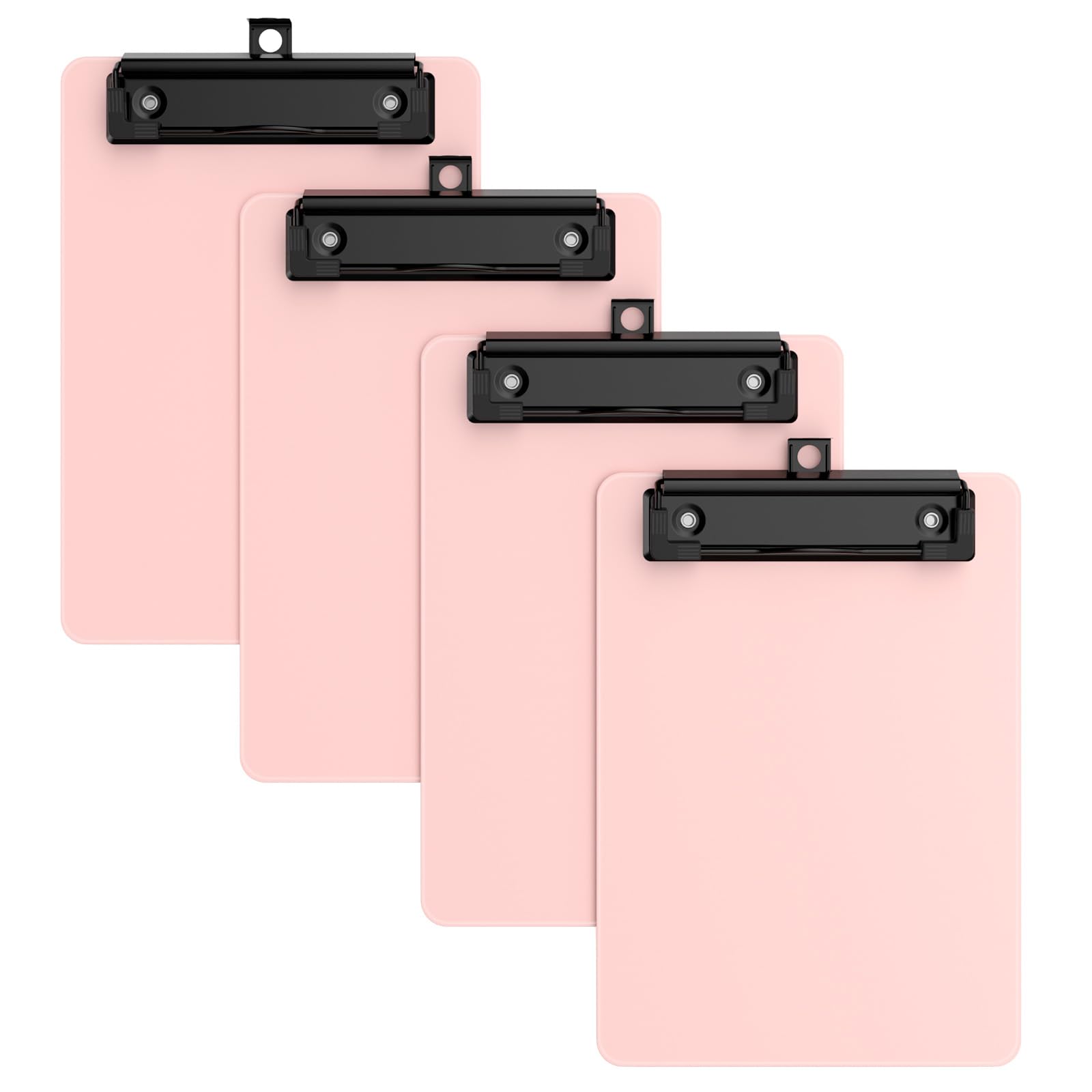 Zoenley 4 Pack Pink Small Clipboard, 5 x 7 Mini Size for Classroom, Students, Teacher, Nurse,Clip Board with Low Profile Clip, Office & School Supplies — image 1