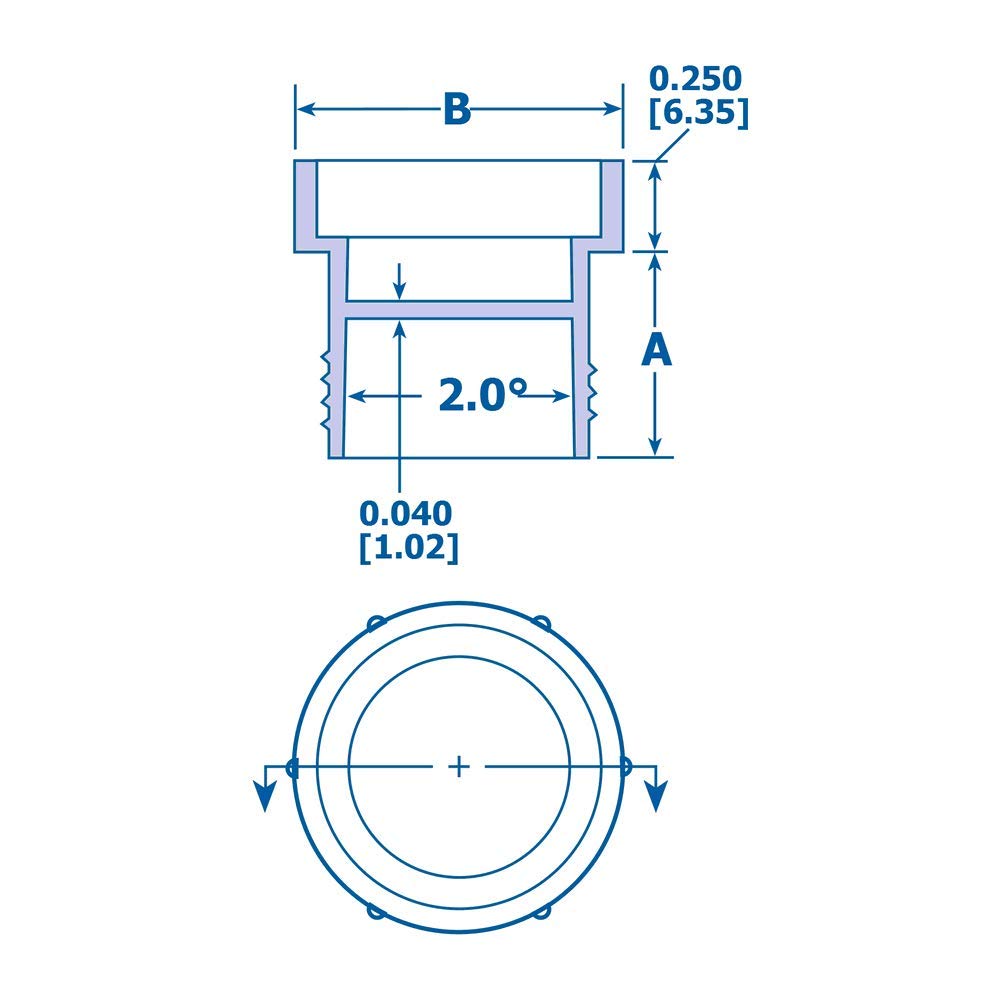 Amazon.com: TNP0375RD1 Plug For 3/8-24 Ms-21921 Flareless Tube And  