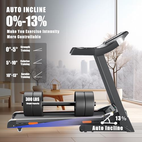 Caminadora con inclinación automática 13%, motor 3.25 hp miniatura 5
