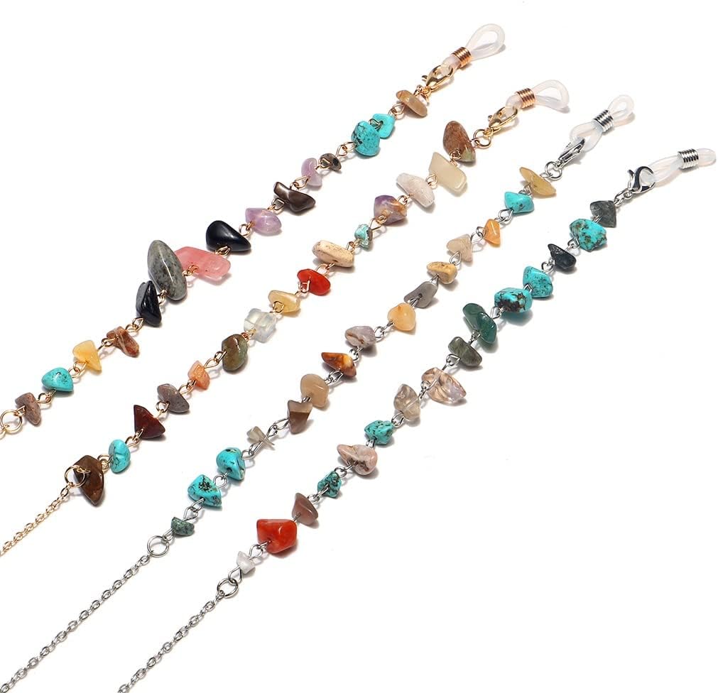 Natural Fashion Chain Turquoise Non-fading Handmade Eyeglass Presbyopic Anti-loss