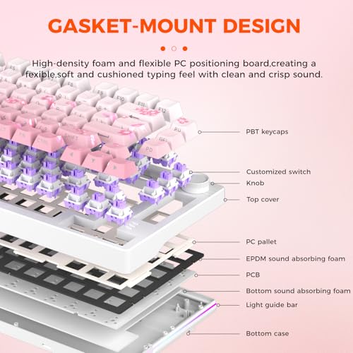 Teclado Mecánico DAREU EK75PRO Inalámbrico 75% RGB miniatura 2