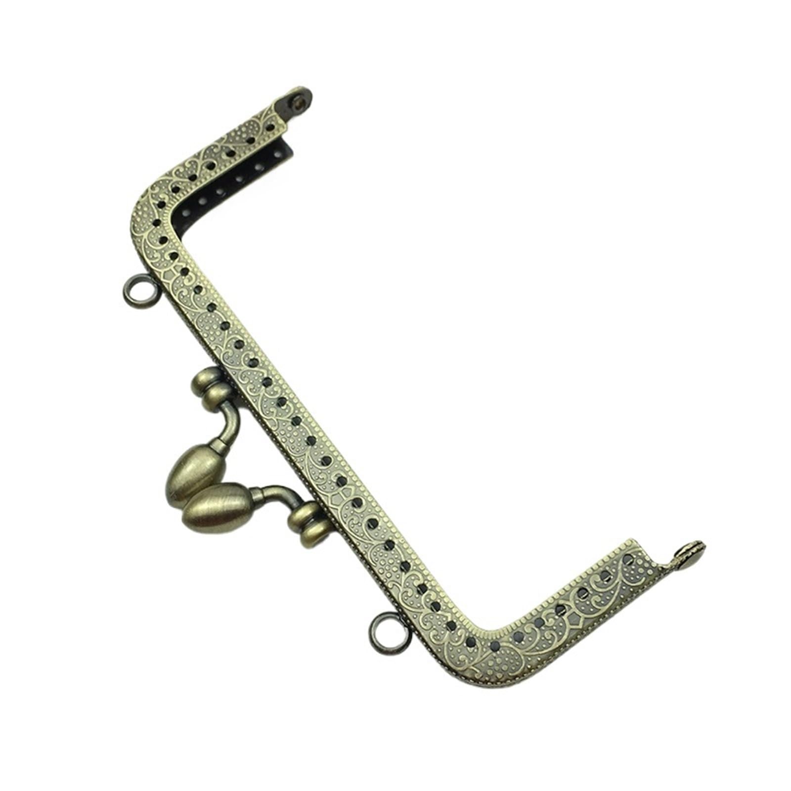 Metal Purse Frames, Metal Purse Frames 2pcs Copper 8.5-25cm Kiss Clasp Lock(20cm,25cm)