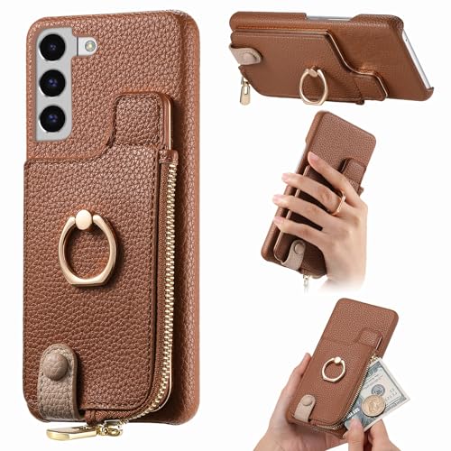 Étui en cuir de qualité supérieure pour Samsung S22, protection antichoc élégante avec rabat