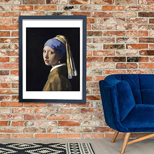 Boucles d'oreilles Vermeer giclée mate encadrée M pour mur sans reflets