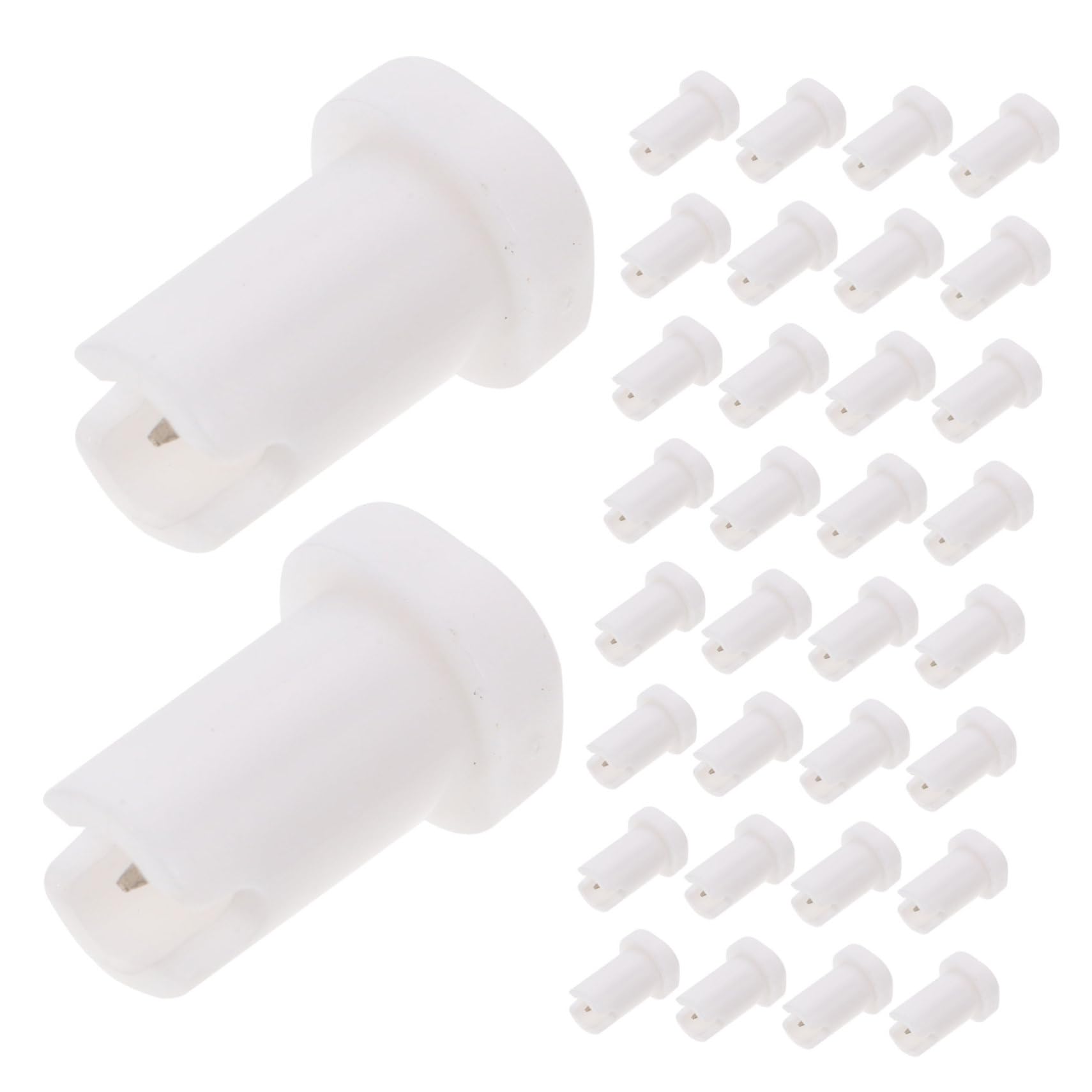 Mikinona Lash Extension Supplies 100pcs Glue Bottle Needles Eyelash Adhesive Nozzle Blocking Plugs for Eyelash Glue Bottles