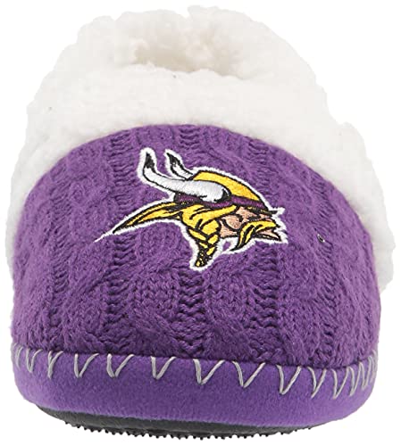 Image of FOCO Womens NFL Team Color Moccasin Slippers | Casual Slippers