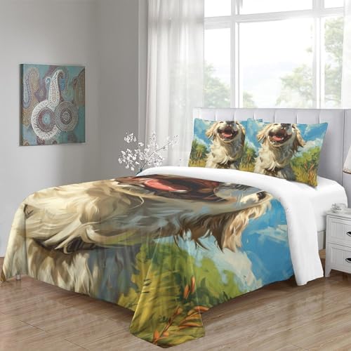 Housse de couette microfibre chien 3D avec fermeture éclair - 5