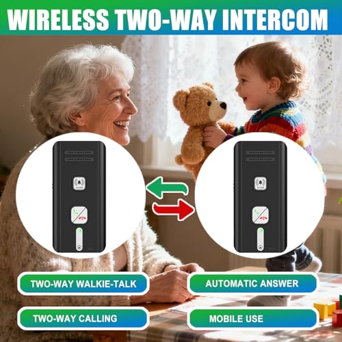 image for Aufgehen Intercoms Wireless for Home, 540 Yard or 8 Floors,Long Range 