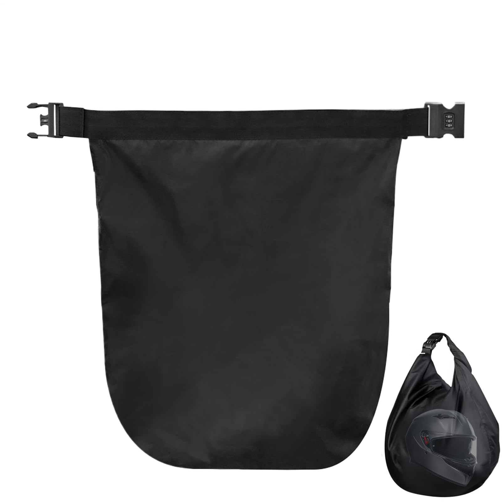 Sac de casque, équipement d'équitation imperméable, 74 x 70,5 cm, sacs résistants aux UV, serrure à combinaison, grand organisateur de rangement pour randonnée, vélo, camping, trajets en plein air et