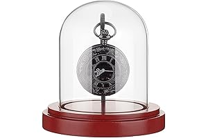 PH PandaHall Pocket Watch Display Dome with Metal Hook