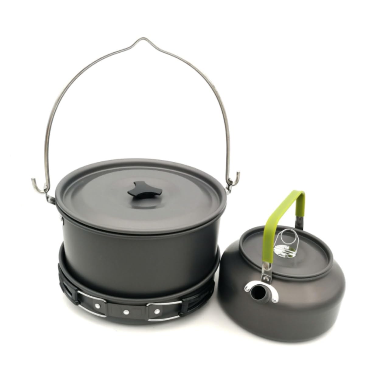 Popote Camping Extérieure Marmite De Cuisine De Camping en Plein Air, Marmite Portable, Pique-Nique Sauvage Popote Bivouac