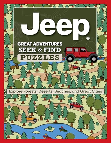 Jeep (R) Great Adventures Seek & Find Puzzles: Explore Forests, Deserts, Beaches, and Great Cities (Happy Fox Books)