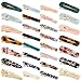 Keopel 30pcs Resin Hair Clips Set, Acrylic Alligator Clips Hair Accessories Leopard Print Hair Barrettes for Women