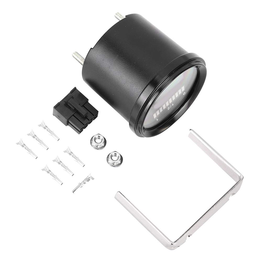 Miernik akumulatora Wskaźnik akumulatora Licznik godzin pracy silnika Cyfrowy wyświetlacz LCD LED Monitor napięcia dla wózka golfowego wózka widłowego Materiał ABS 56x65mm