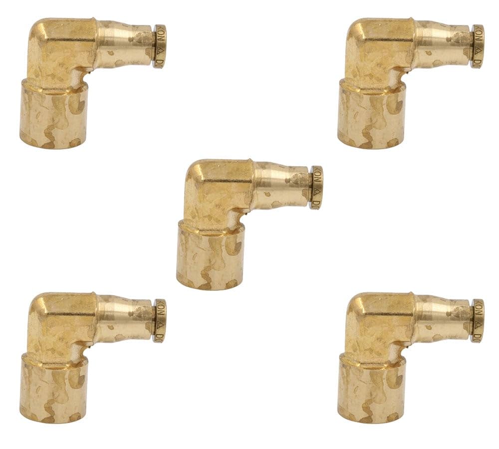 Mytee Products Br Pl 90 F Elbow 3/8 X 1/4 Q5 Replaces OEM: 1870X6 (5 Pack)