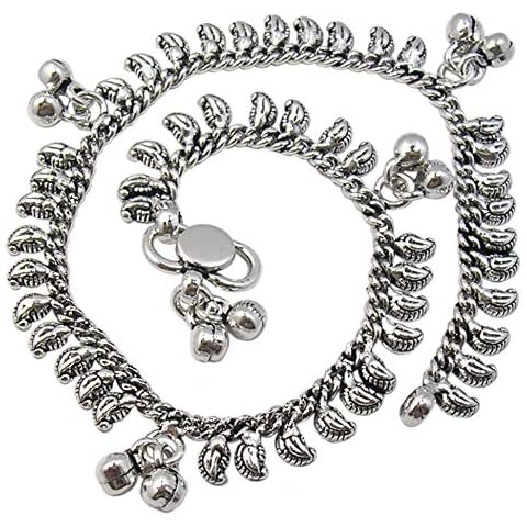 SilverStarJewel anklets 10" 925 Solid Silver Indian Jewelry 25 December Sale Cover