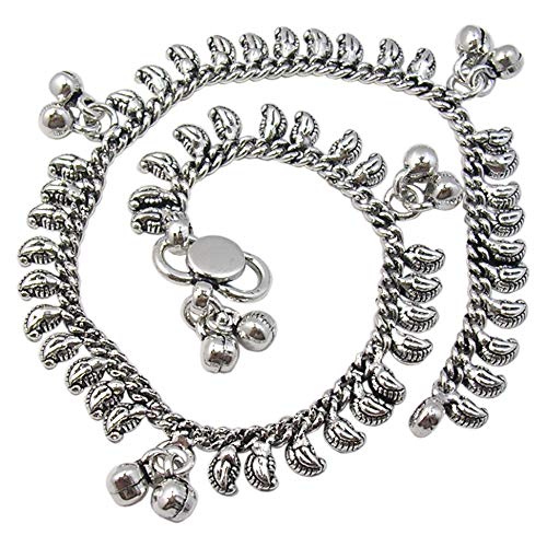 Image of anklets 10 inch 925 Solid Silver Indian Jewelry 25 December Sale