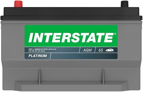 Miniatura 6 de Interstate Batteries Batería automotriz de 12 V 68 Ah (tamaño del grupo 65) 750CCA SLI AGM Reemplazo de batería automática para automóviles, SUV,
