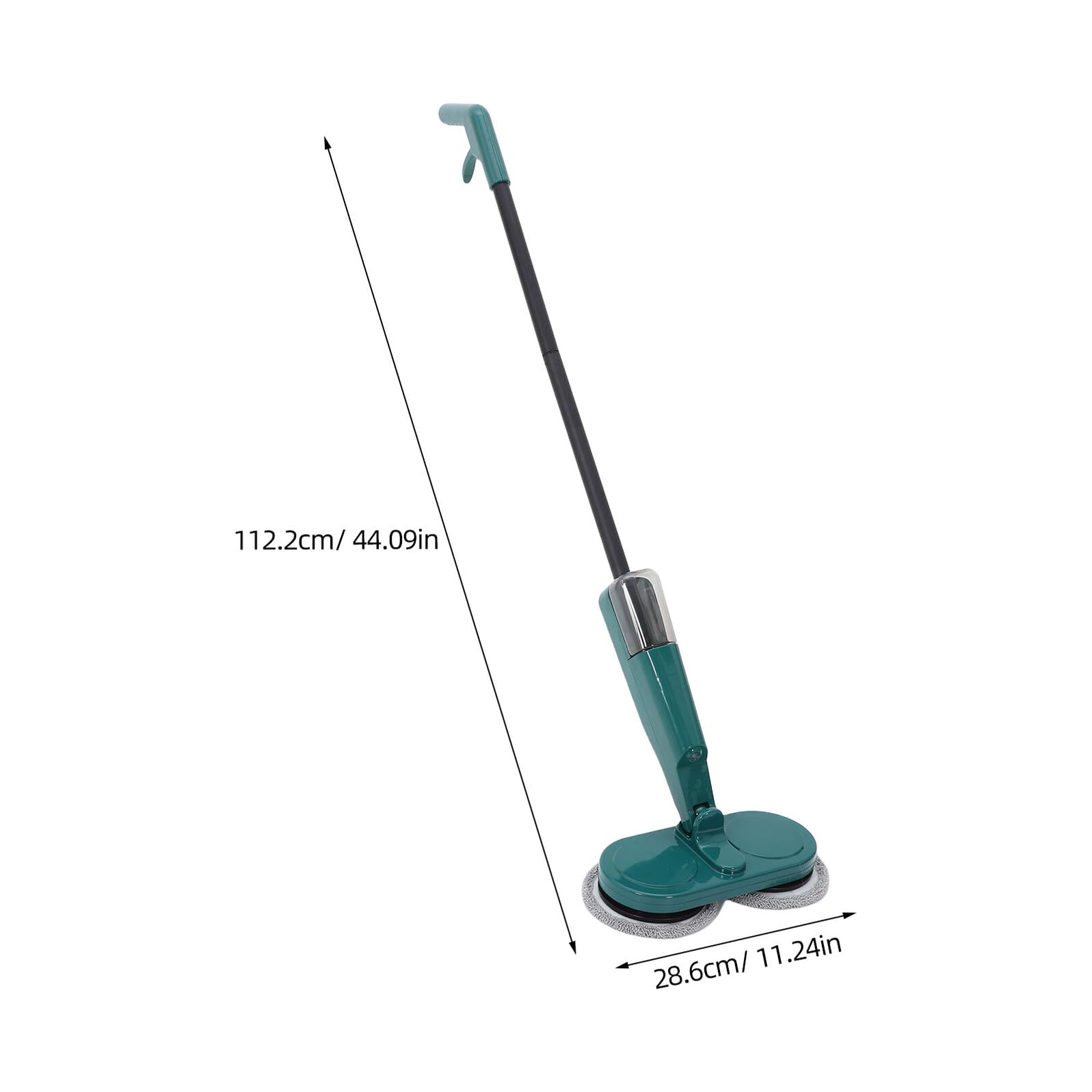 TOYANDONA Mopa Eléctrica Inalámbrica Verde S5 con Depósito de Agua, Limpiador de Pisos Eléctrico Rotativo y Recargable, Trapeador Doméstico para Limpieza de Suelos de Madera y Baldosas