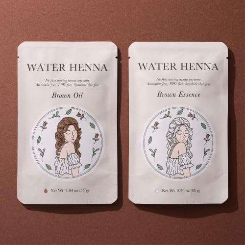 Tinte Natural de Henna e Indigo para Cabello, Cubre Canas, Sin PPD, Hecho en Corea (Marrón) miniatura 6