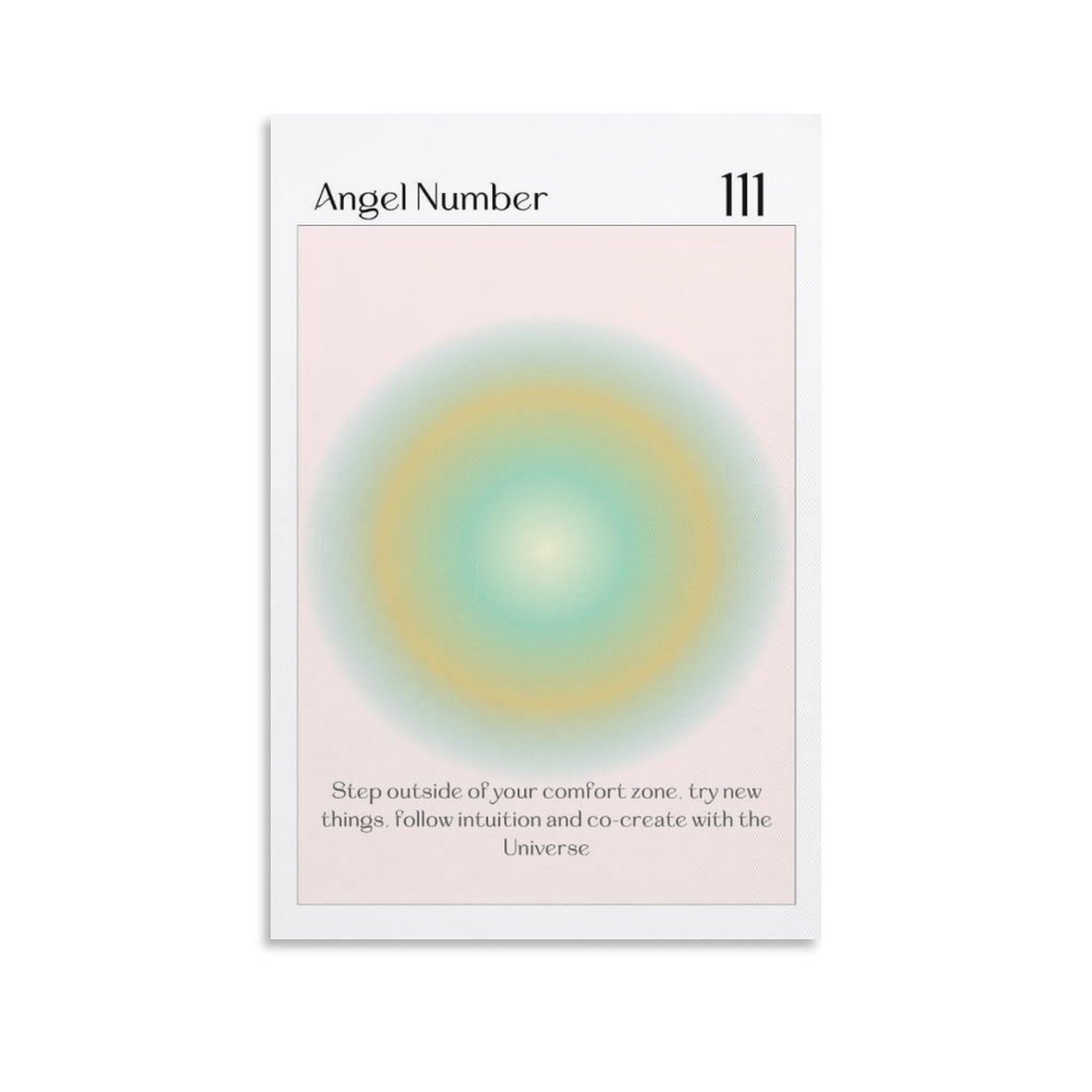 Alphabet Poster Angel Number Poster 111 Minimalism Decoration Wall Art Paintings Canvas Wall Decor Home Decor Living Room Decor Aesthetic Prints 12x18inch(30x45cm) Unframe-style