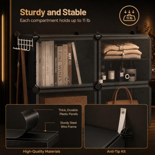 Image of AYSIS Premium Foldable Plastic Shoe Rack for Home, ๐ ๐๐จ๐จ๐ซ ๐ ๐๐ก๐๐ฅ๐ Shoe Cabinet, Dustproof & Waterproof Organizer, Portable Space Saving Storage for Entryway, Bedroom & Living Room, Grey