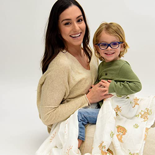 Brilliant Bambino - Baby Swaddle Receiving Blanket - 2 Pack | Boho Safari Animals & Sunrise Set | Muslin Bamboo Cotton Blend | Newborn Essentials | Boys & Girls Baby Stuff | Swaddle Blanket #TOP1