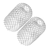 Kisangel 2 Stück Aluminium Dachrinnenfilter Rostfrei Verstellbar Laubschutz für Fallrohre...