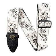 The world's number one polypro guitar strap is now available in an array of stylish jacquard patterns. Durable and comfortable 2-inch-wide polypropylene webbing. Adjustable length from 41 to 72 inches. Machine-stitched leather ends. Black Delrin buck...