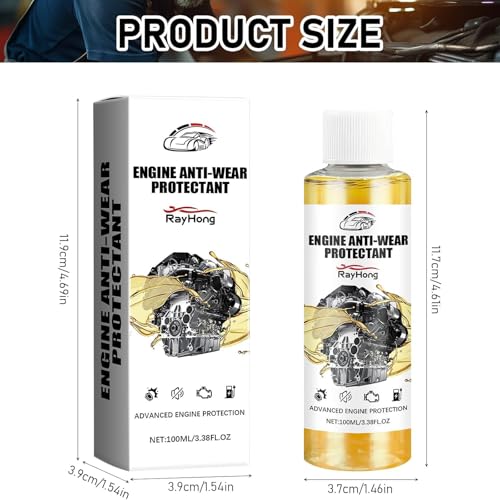Anti-Wear Engine Treatment Oil Additive, 3pcs Automobile Engine Anti-Wear Protectant, High-Efficiency Engine Anti-Wear Agent, Engine Fuel-Saving and Noise-Reducing Protective Agent